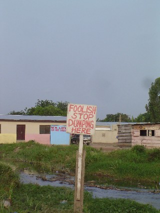Stop dumping here